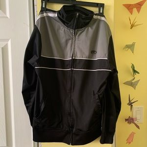 Black and Grey Collared Jacket